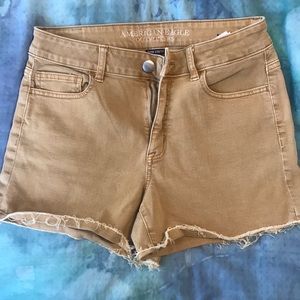 Gold AEO shorts